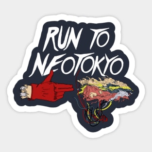 Run To NeoTokyo Sticker